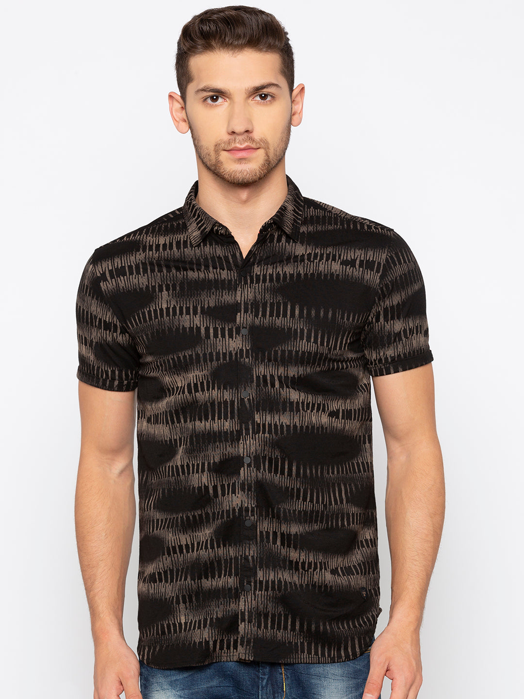 Black Printed Shirt