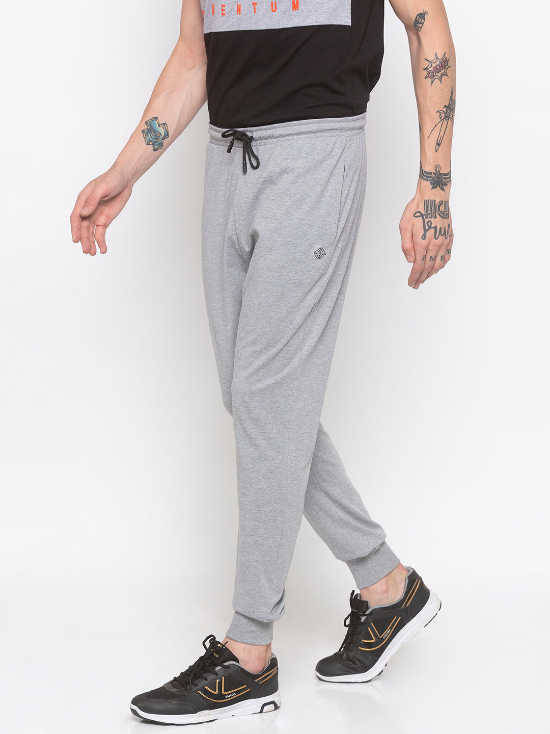 Buy Textured Jogger Pants with Elasticated Drawstring Waistband Online at  Best Prices in India  JioMart