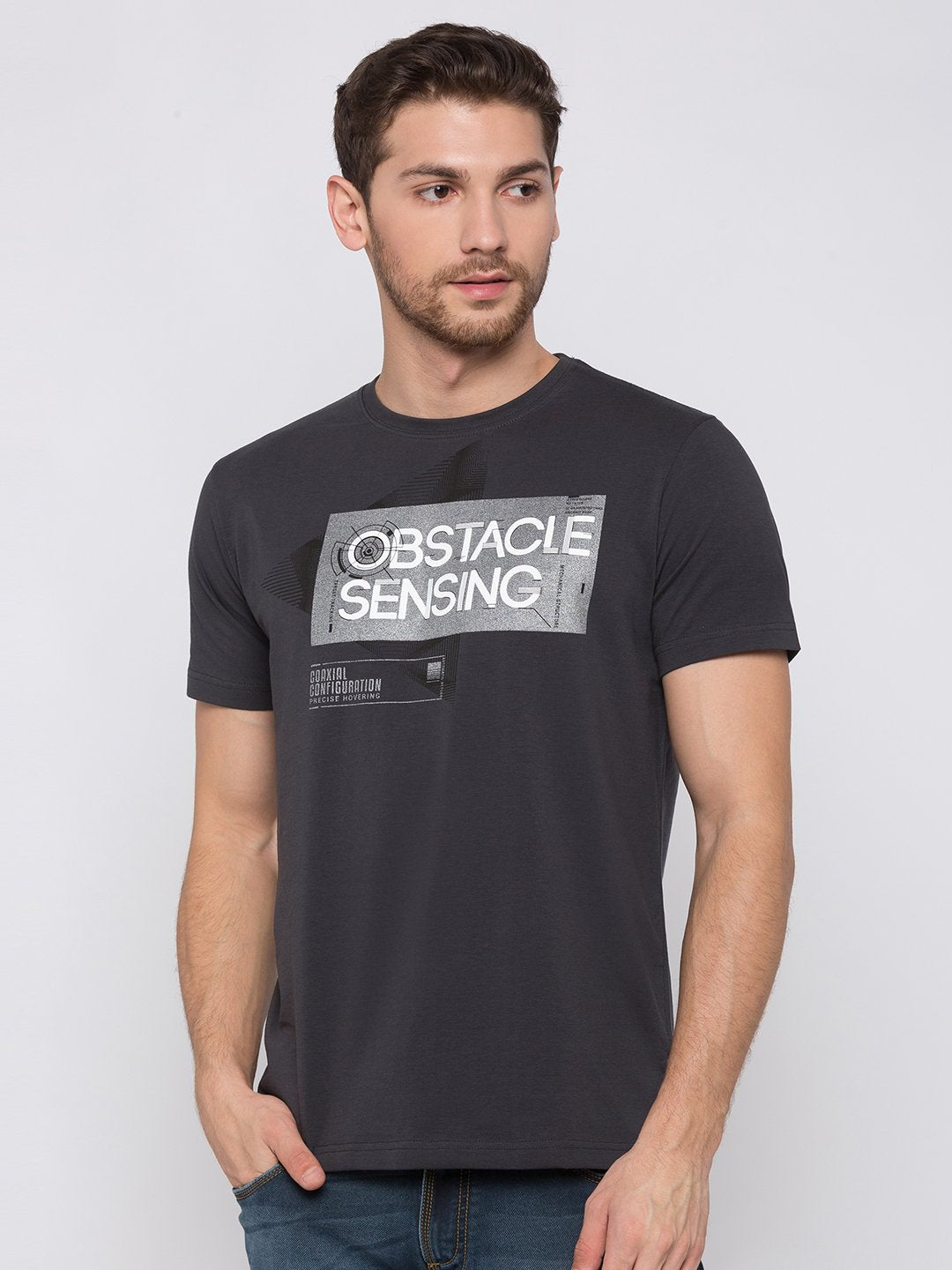Chest Print T Shirt