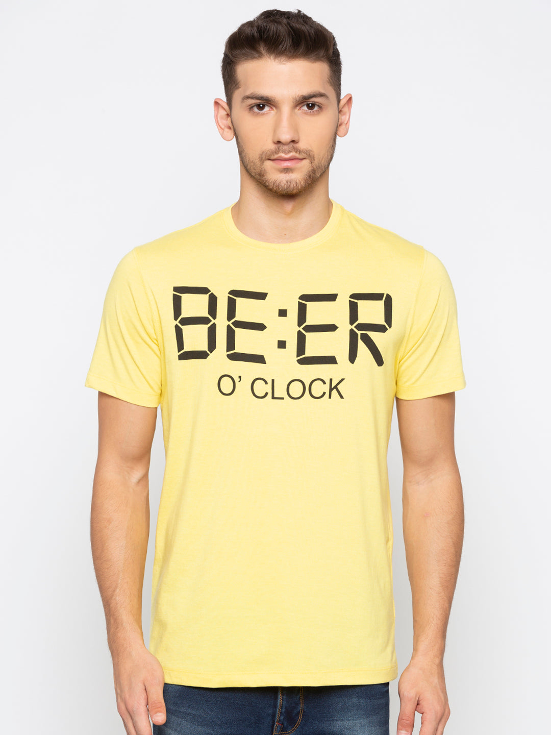 Cotton Chest Print T-Shirt