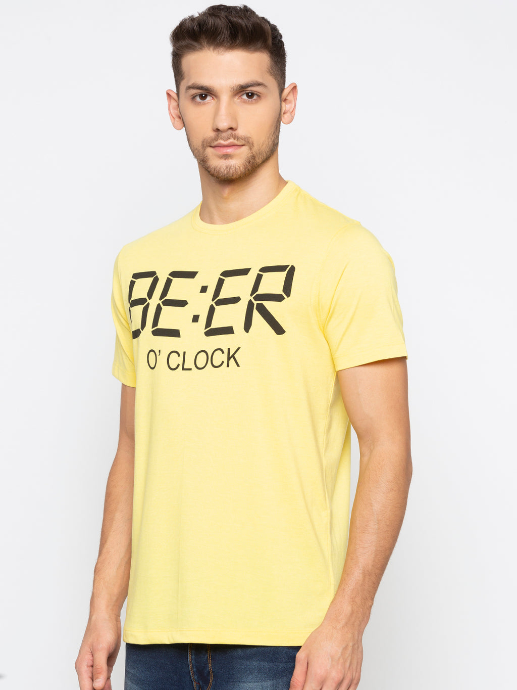 Cotton Chest Print T-Shirt