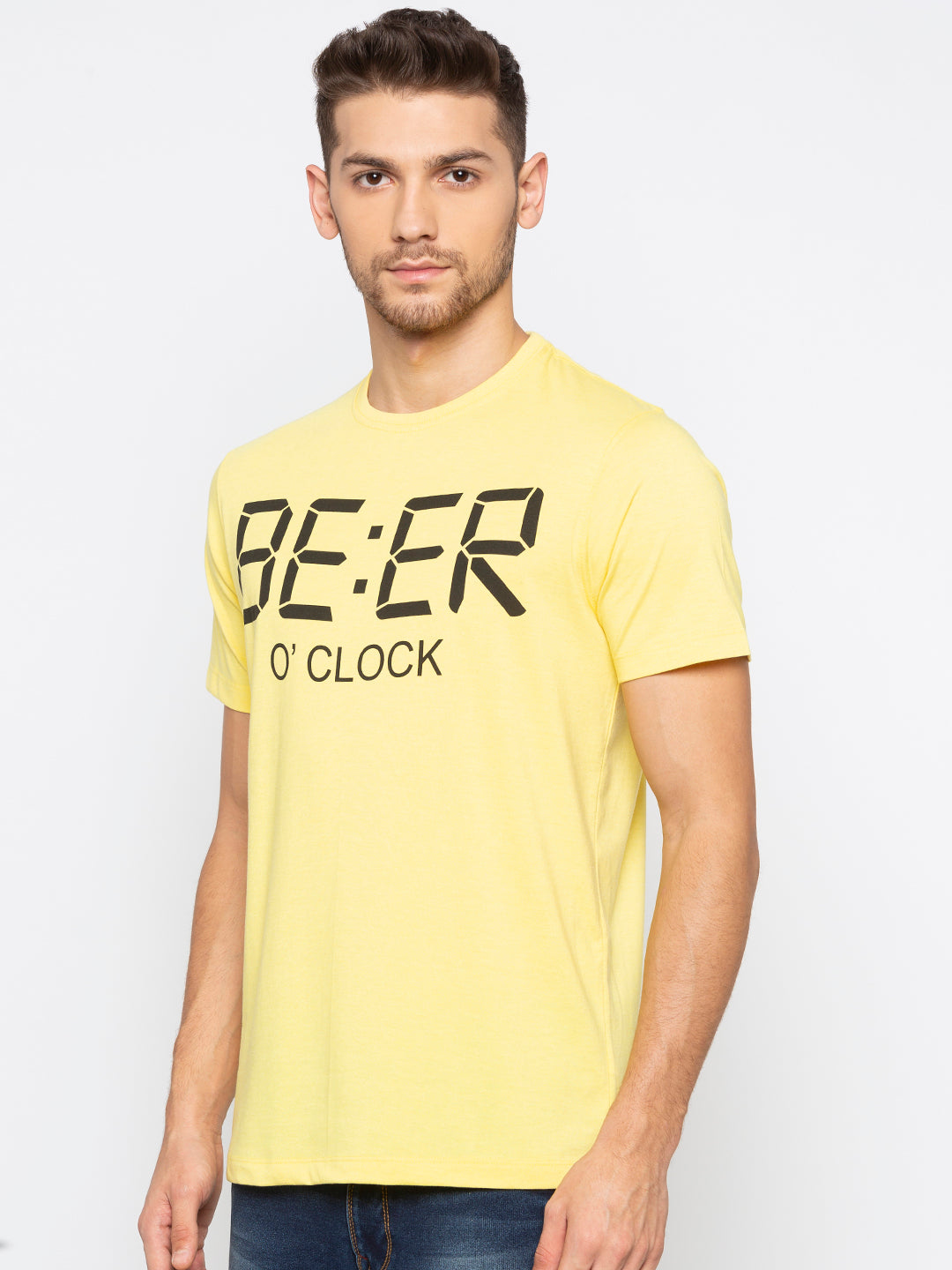 Cotton Chest Print T-Shirt