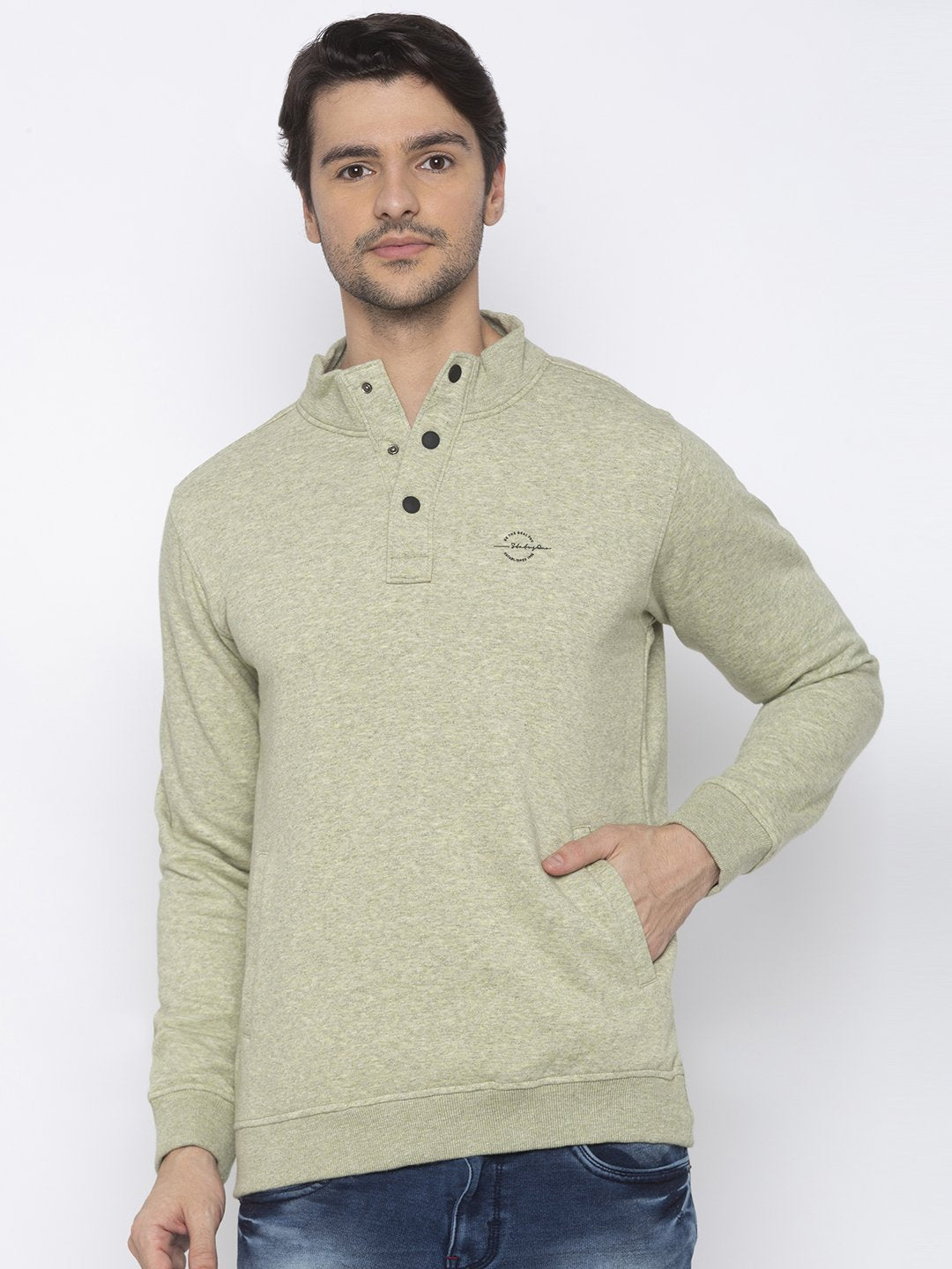 solid sweatshirt for men