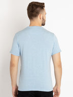 Mens Solid Round Neck T-shirt