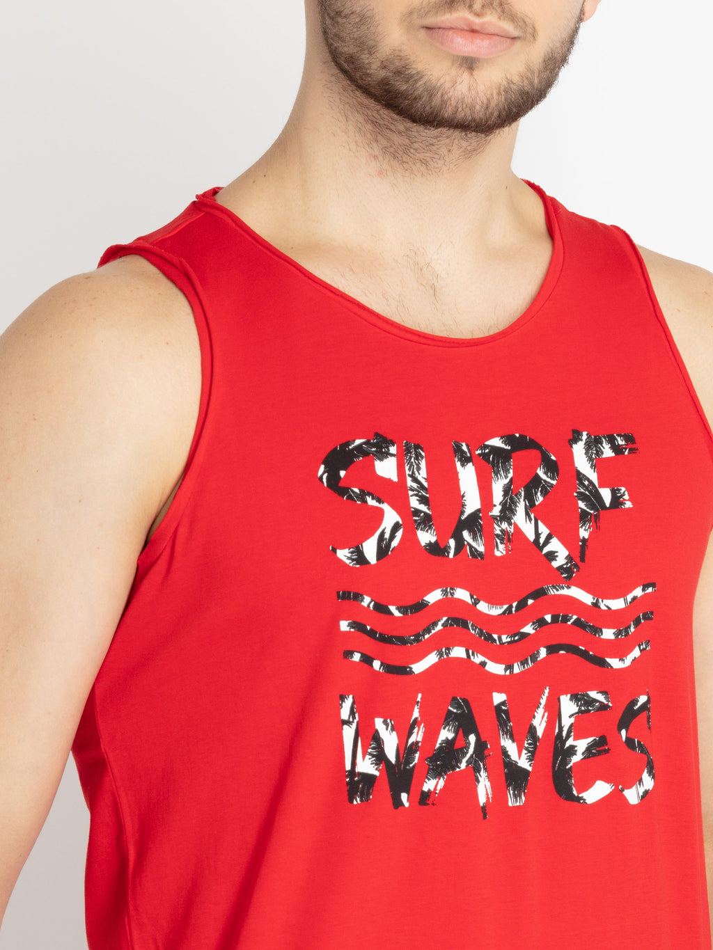 Mens Printed Sleeveless T-shirt