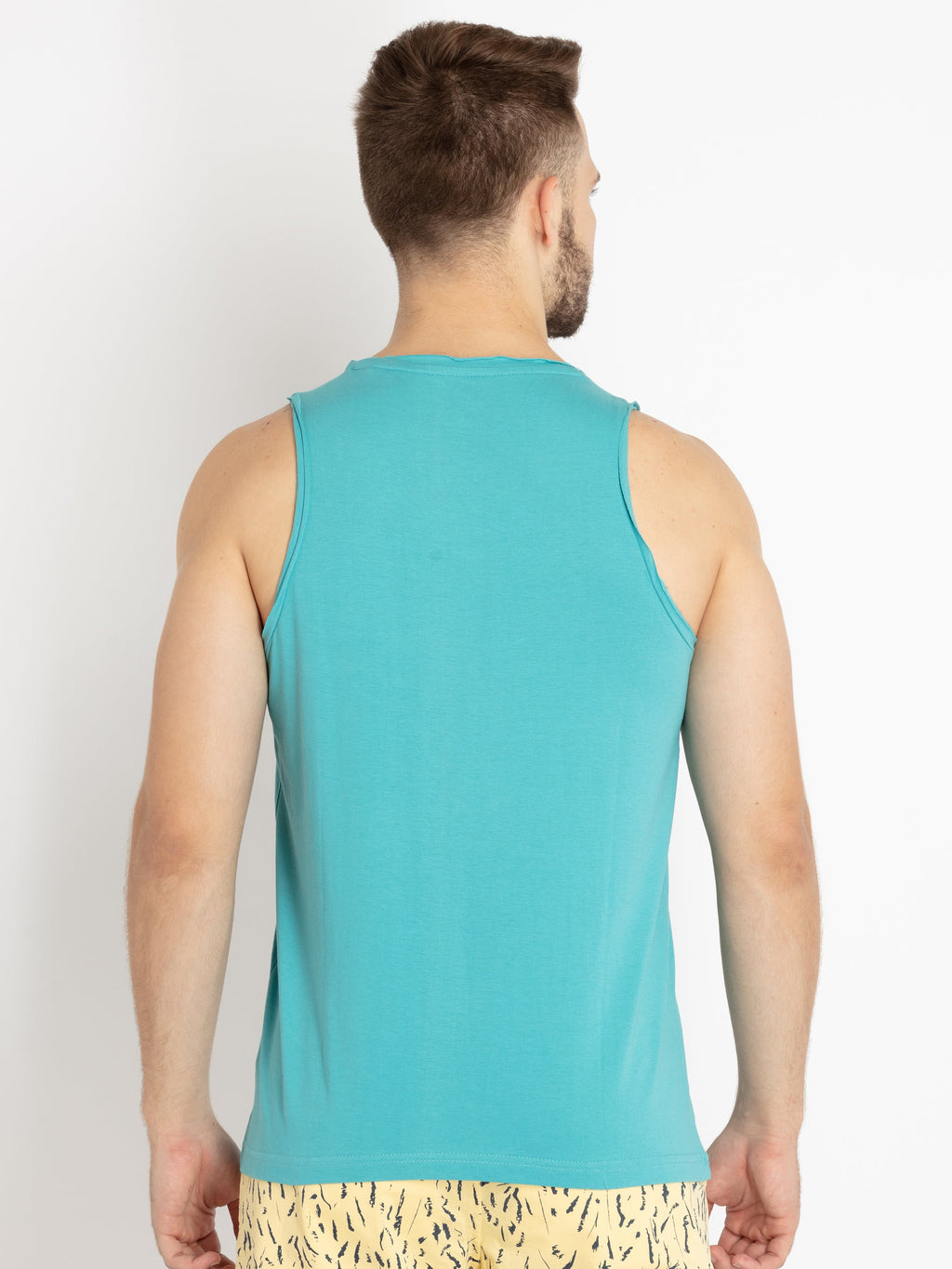 Mens Printed Sleeveless T-shirt