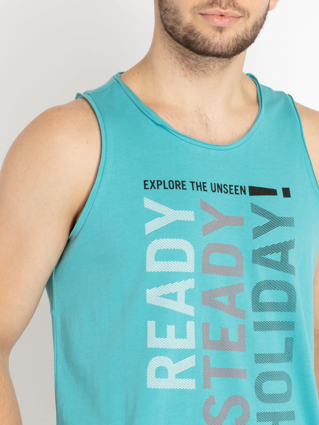 Mens Printed Sleeveless T-shirt