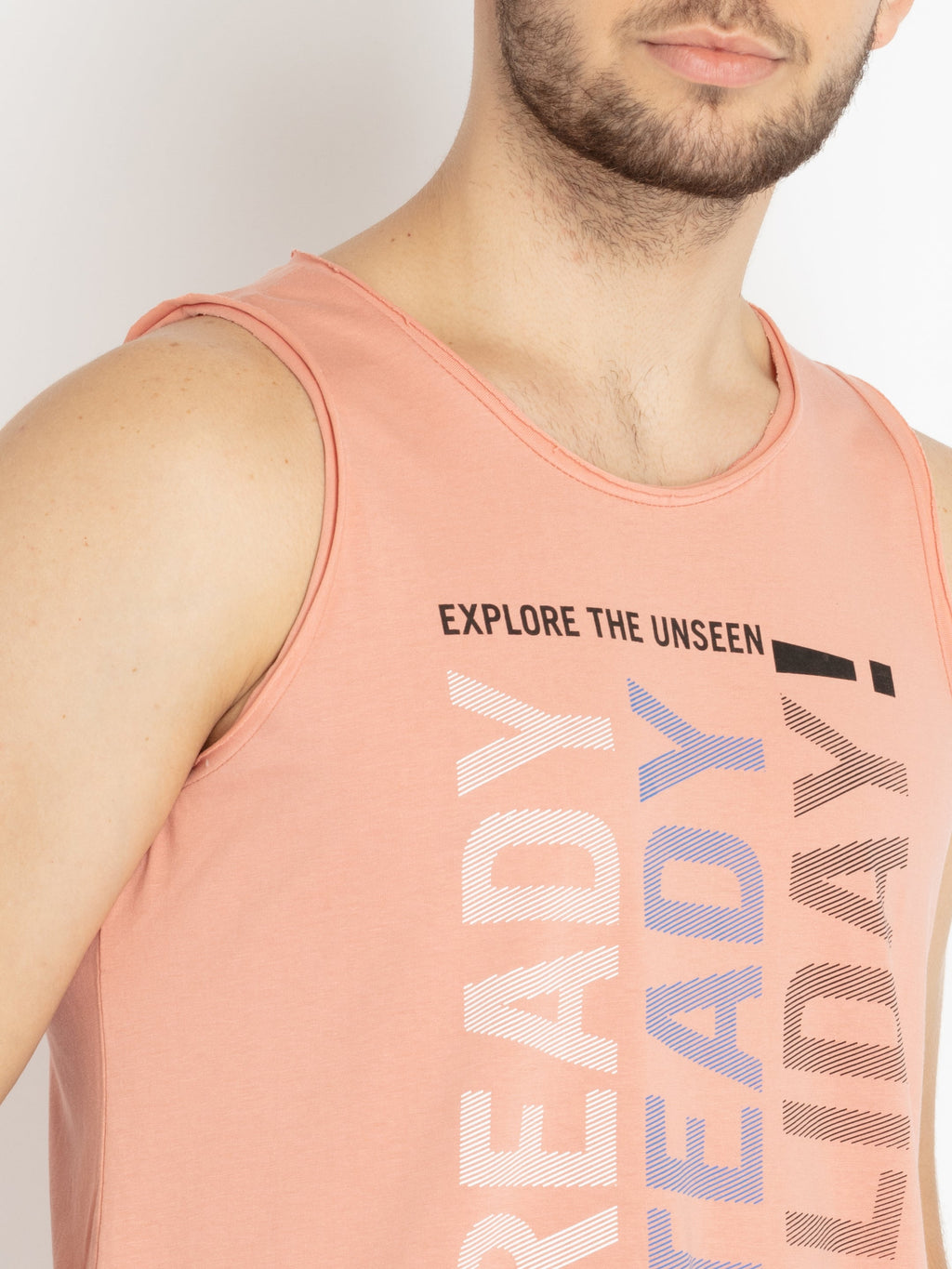 Mens Printed Sleeveless T-shirt