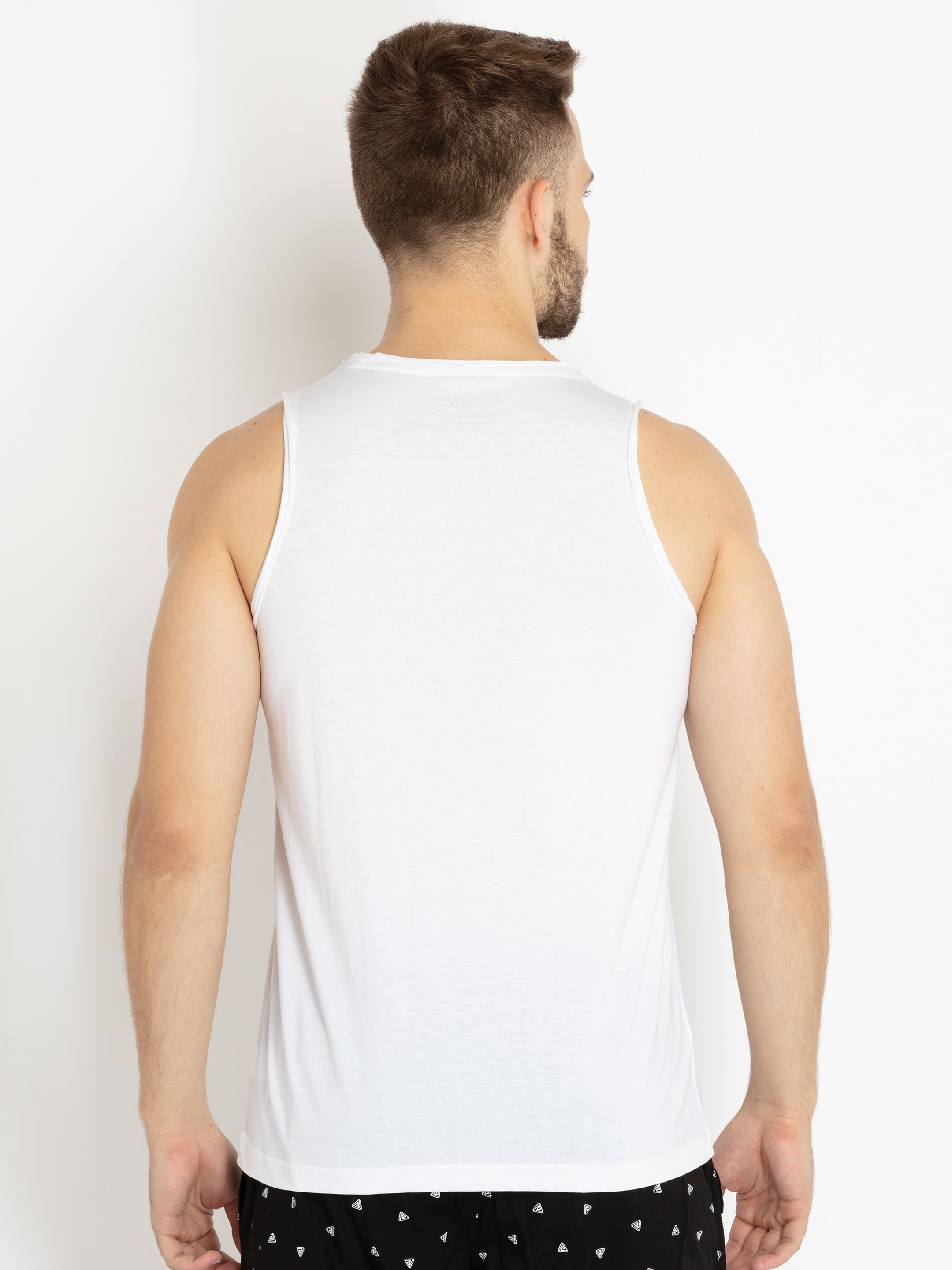 Mens Printed Sleeveless T-shirt
