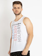 Mens Printed Sleeveless T-shirt