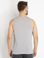 Mens Printed Round Neck Sleeveless T-Shirt
