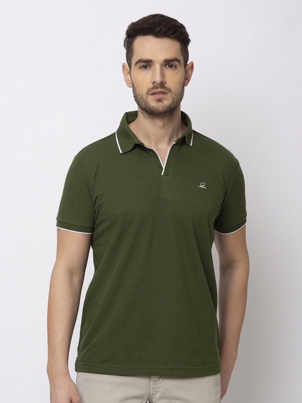 slim fit polo t shirt