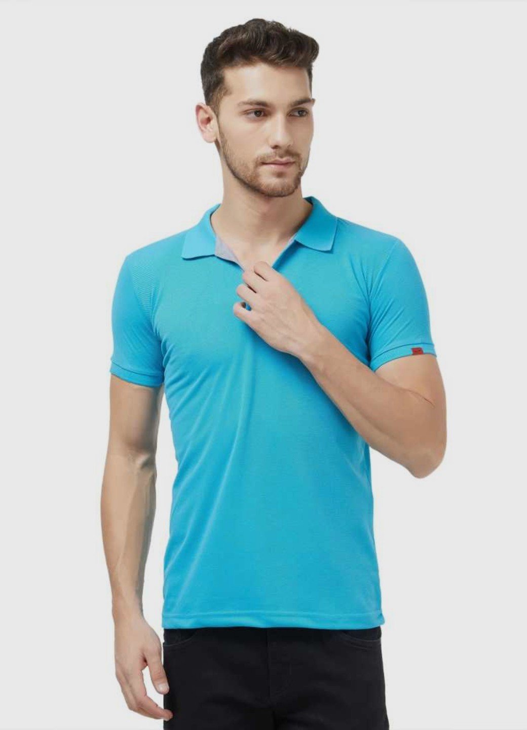 Turquoise polo t shirt