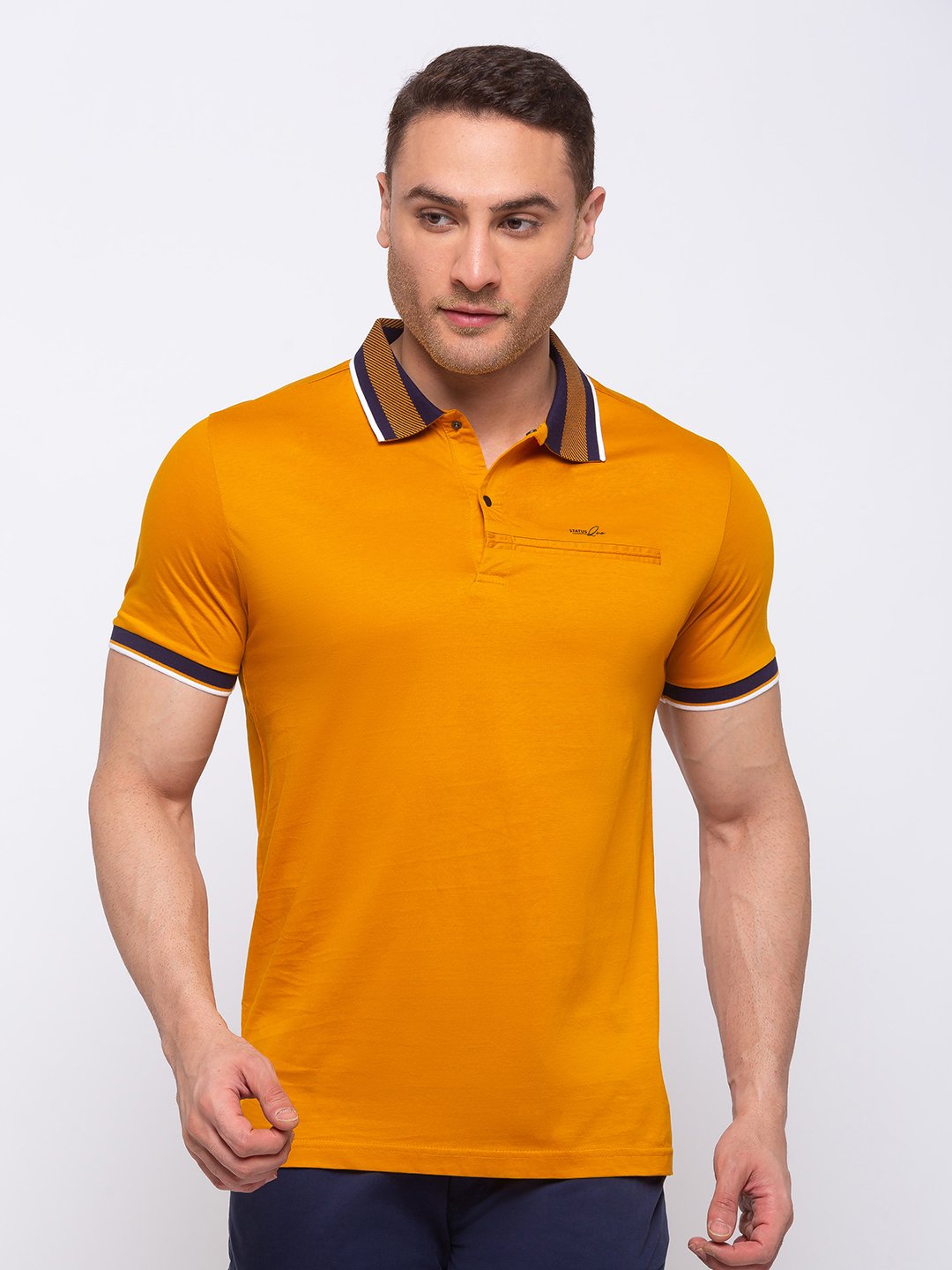 Status Quo |Solid Regular Fit Polo T-shirt - M, L, XL, XXL