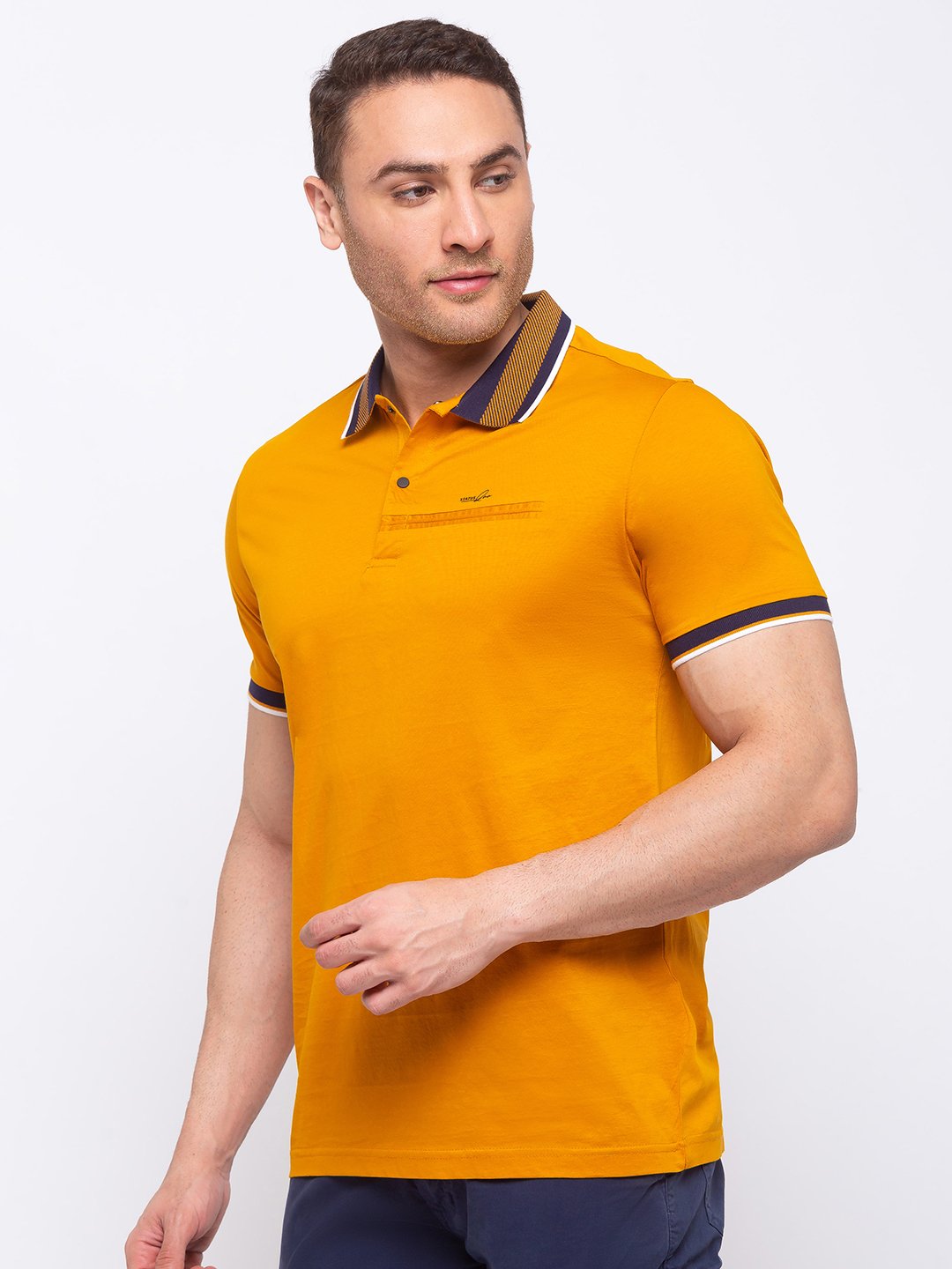 Solid Regular Fit Polo T-shirt