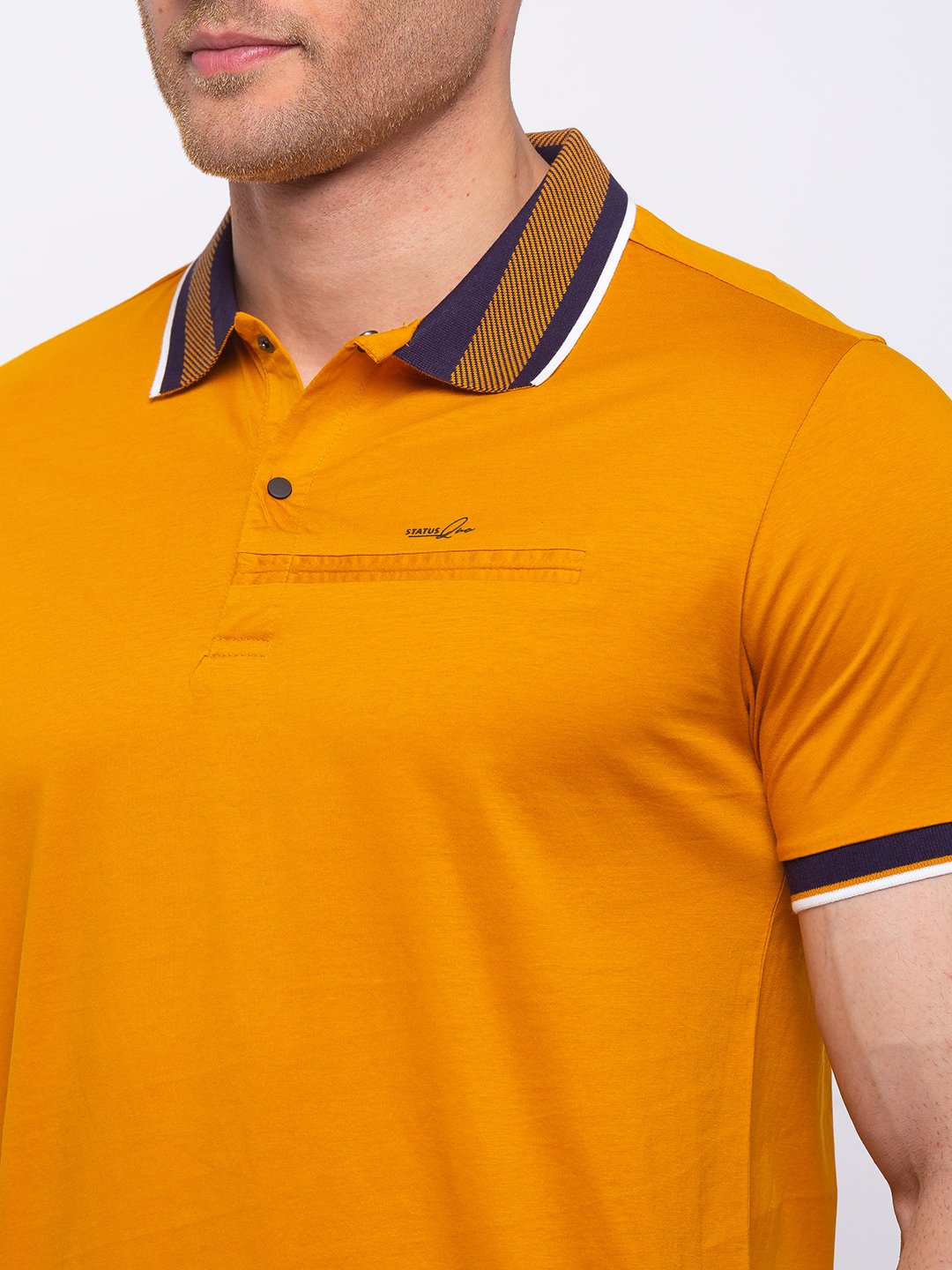 Solid Regular Fit Polo T-shirt