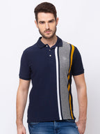 Striped polo t shirt