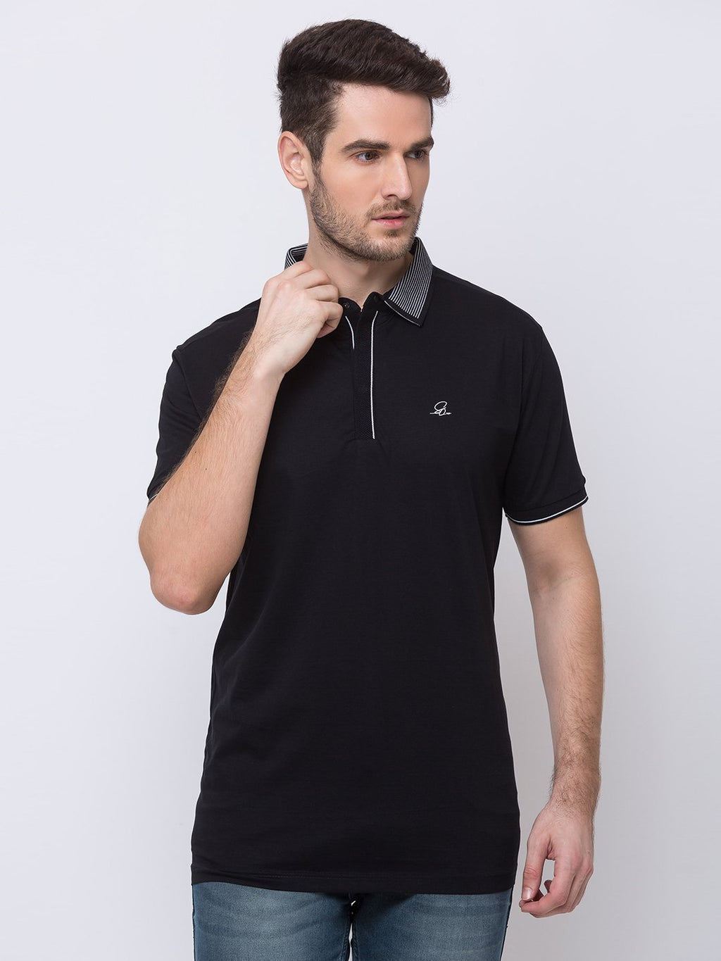 solid polo t shirt