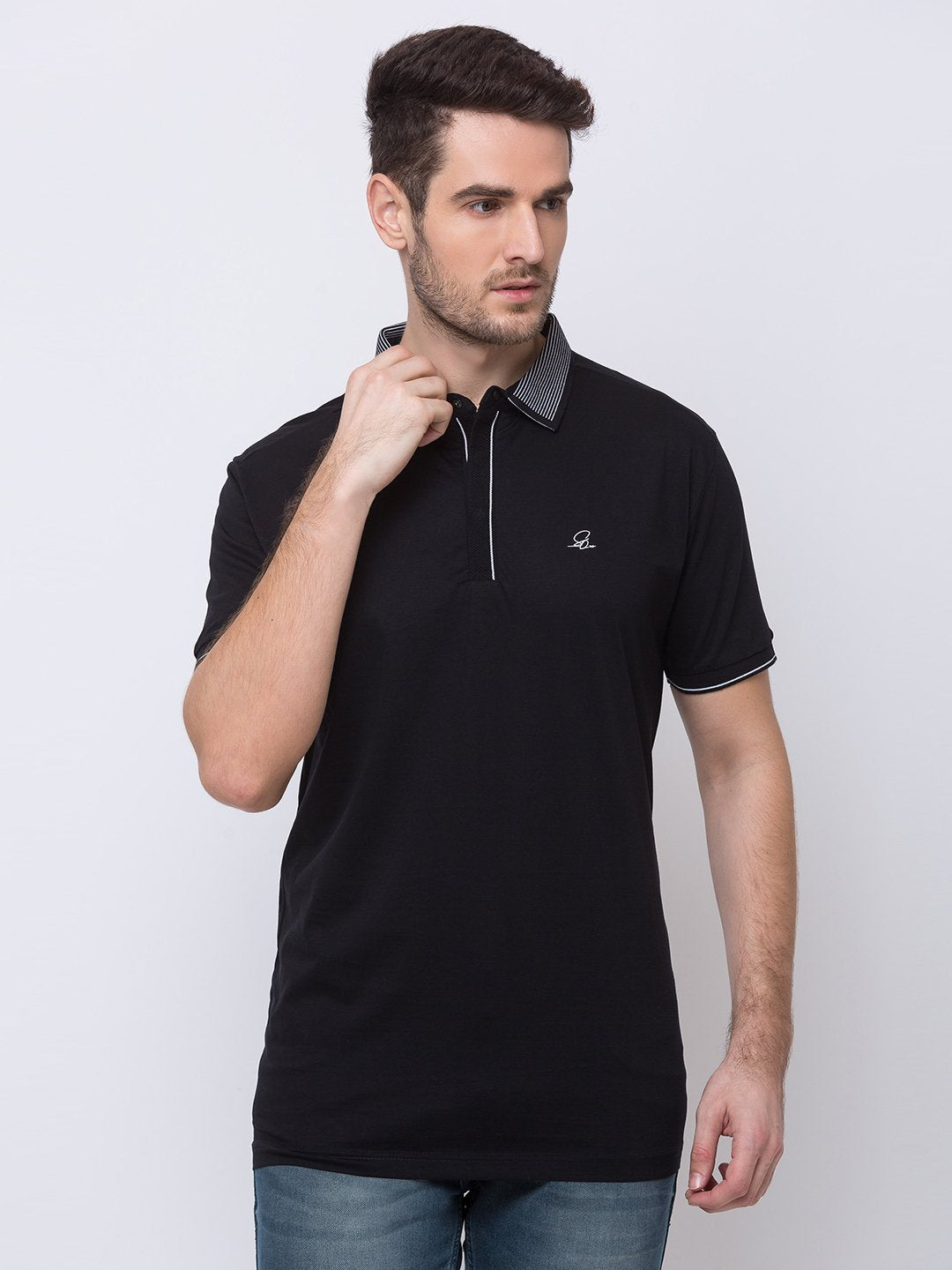 solid polo t shirt