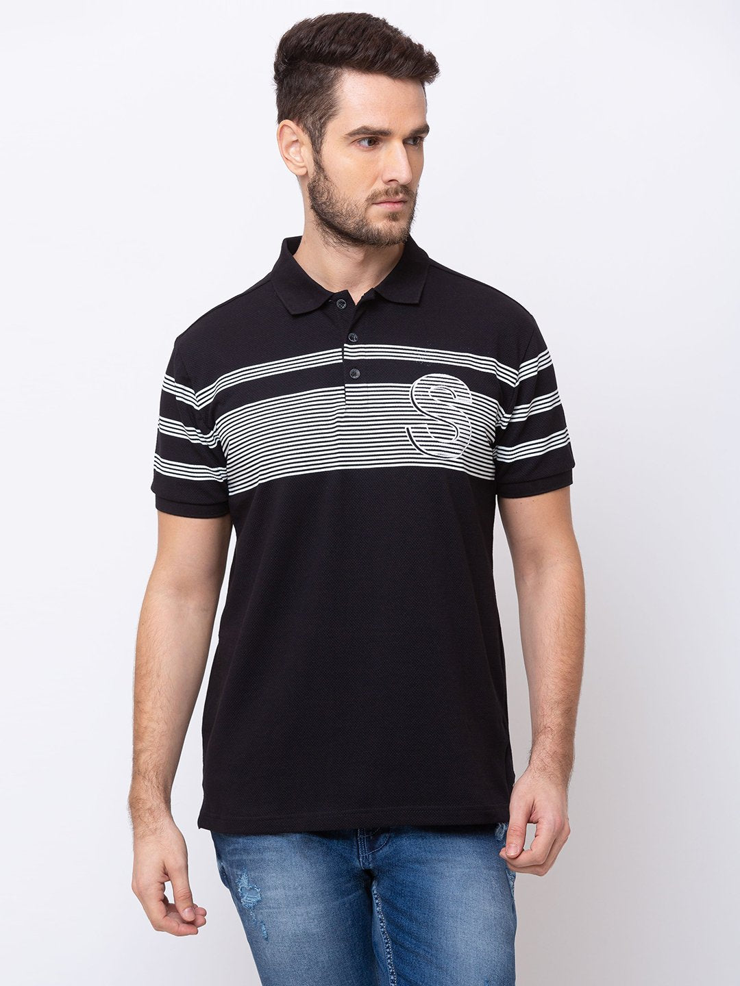 Status Quo |BLACK Collar Neck T-Shirt - M, L, XL, XXL