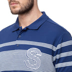 Horizontal Stripes  Collar Neck T-Shirt