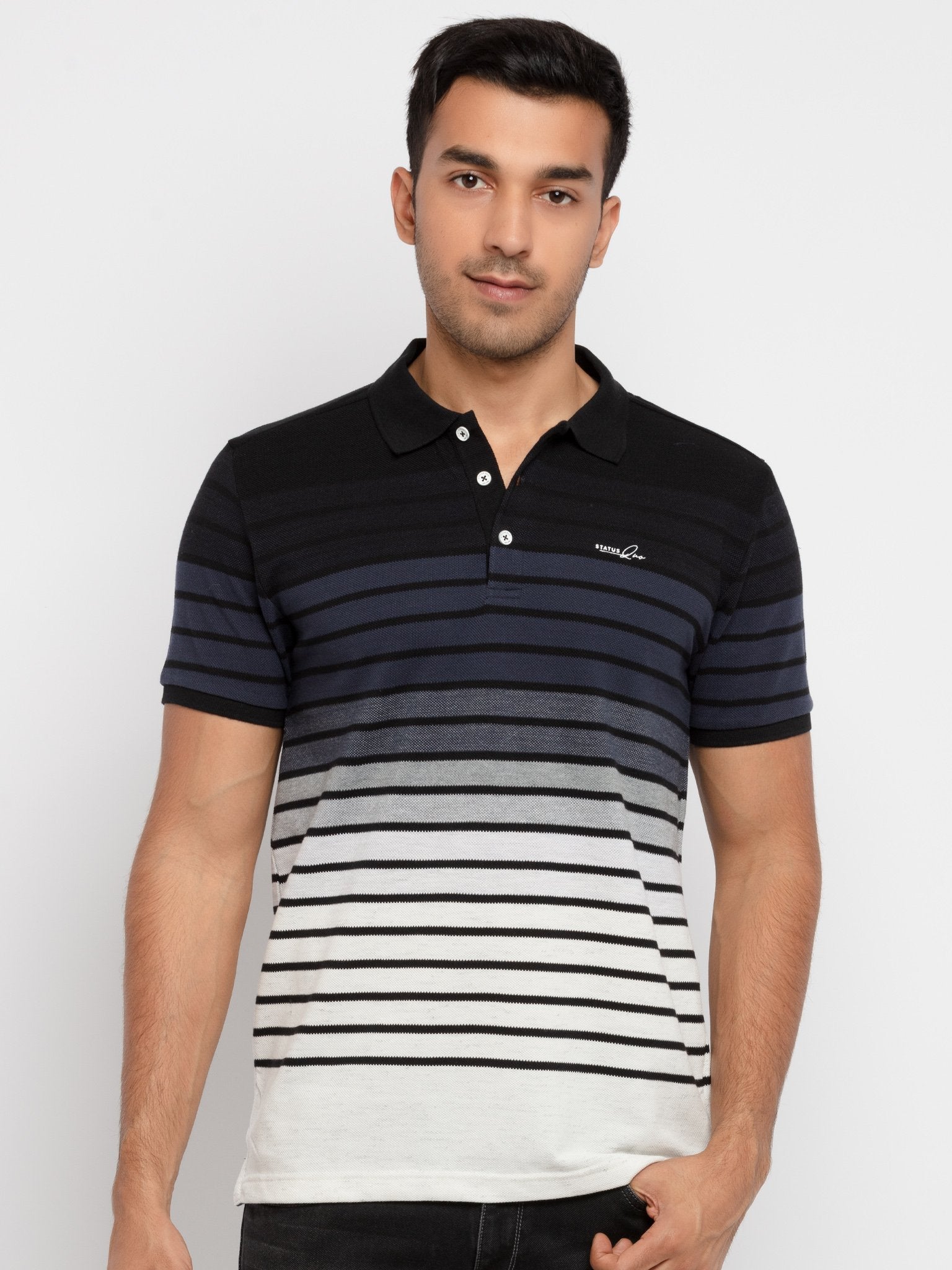 striped polo t shirt