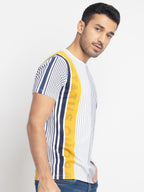 Mens Regular Fit Round Neck Printed T-Shirt
