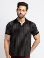Printed polo t shirt
