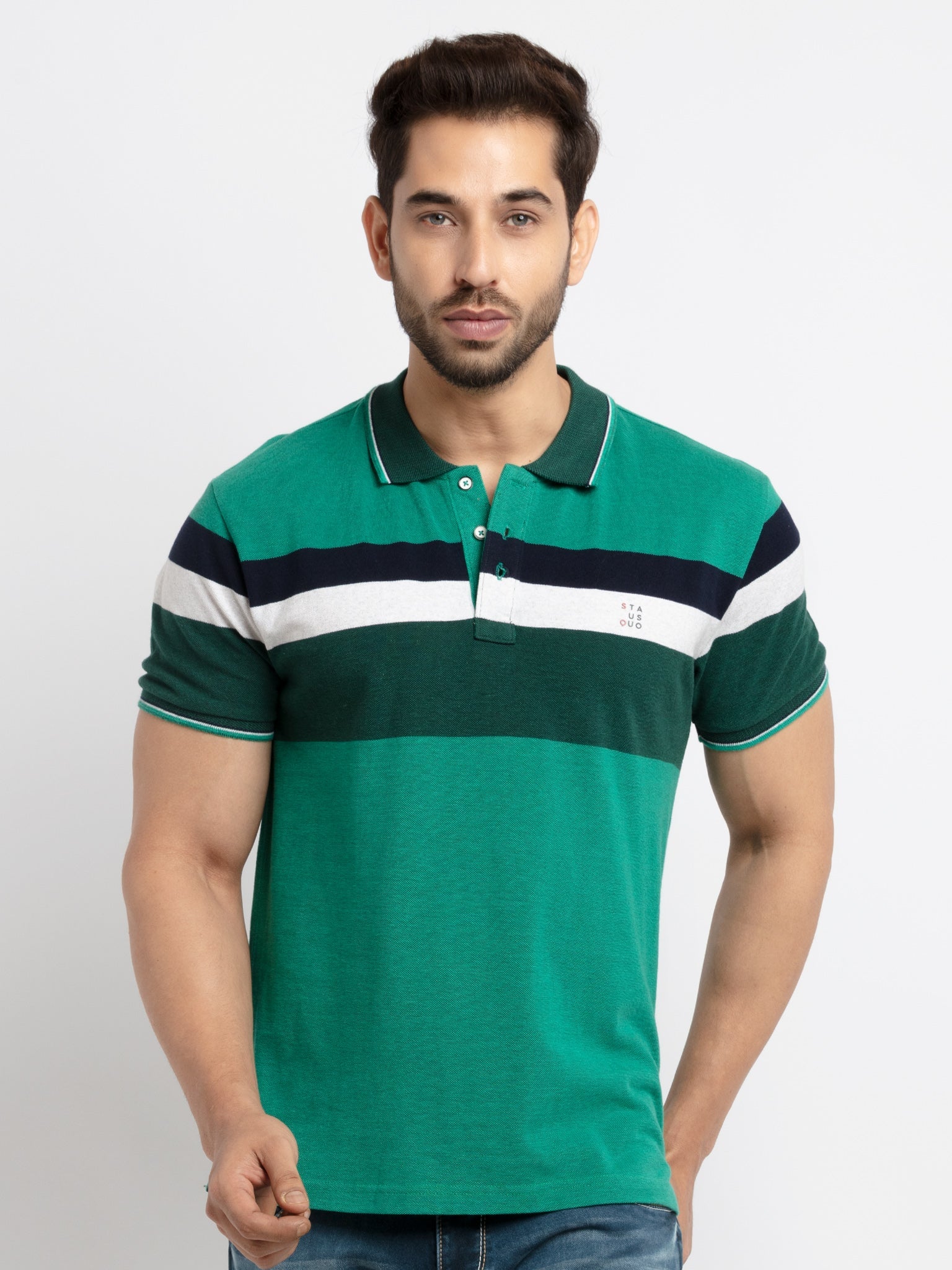 striped polo t shirt