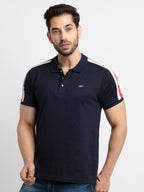 Printed polo t shirt