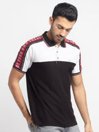 Mens Printed Polo T-Shirt