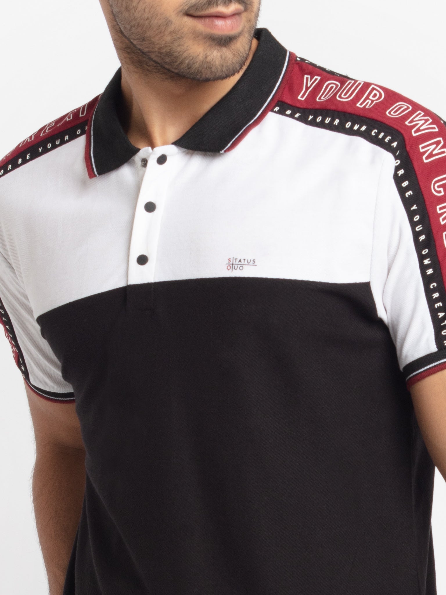 Mens Printed Polo T-Shirt
