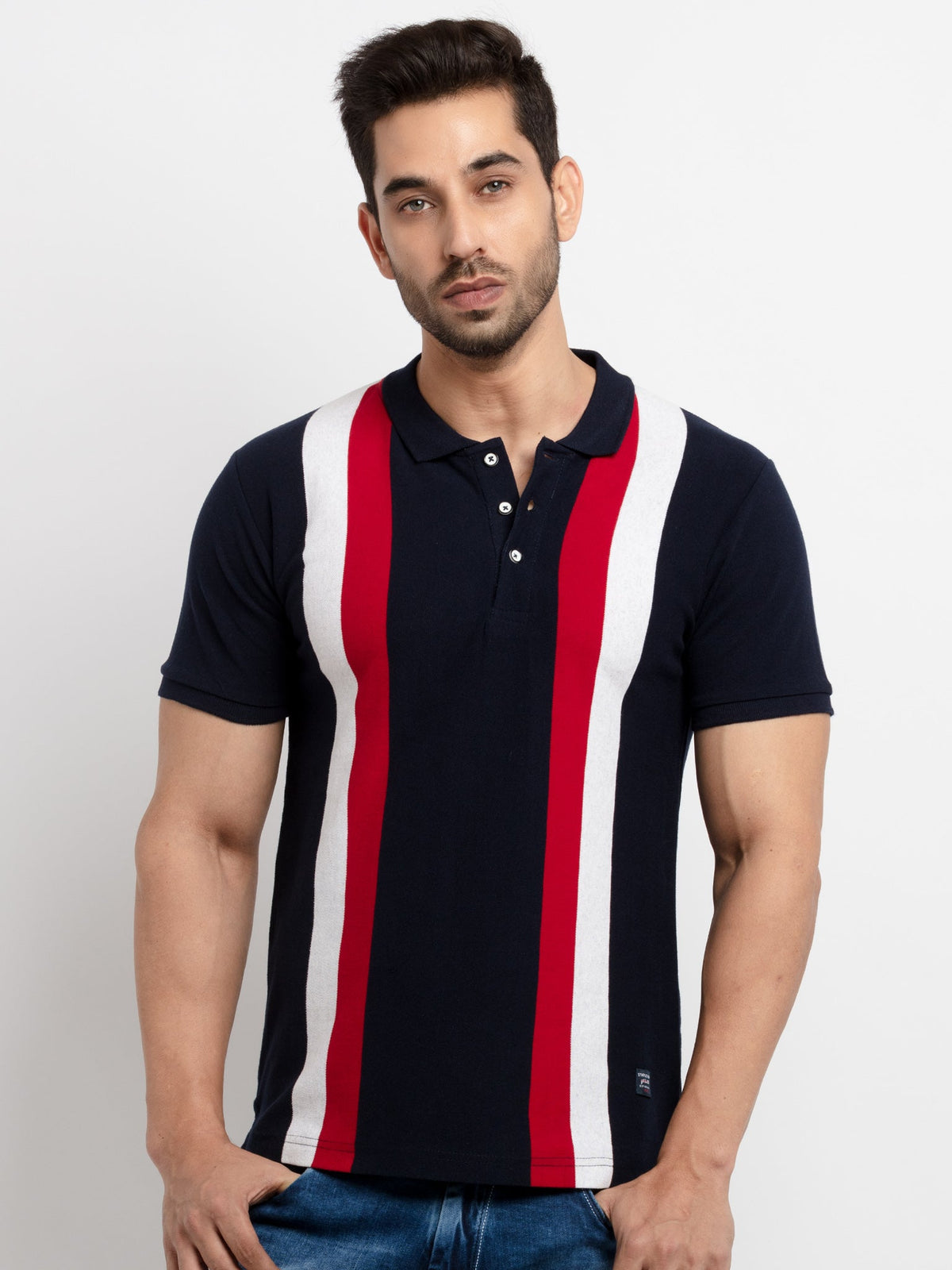 striped polo t shirt