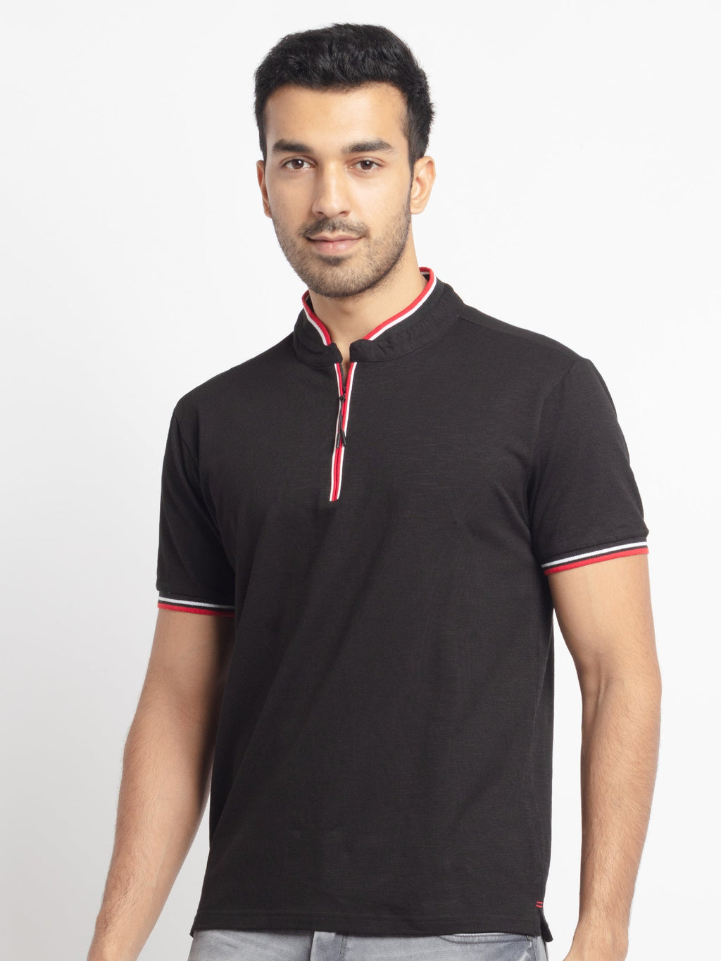 Solid polo t shirt