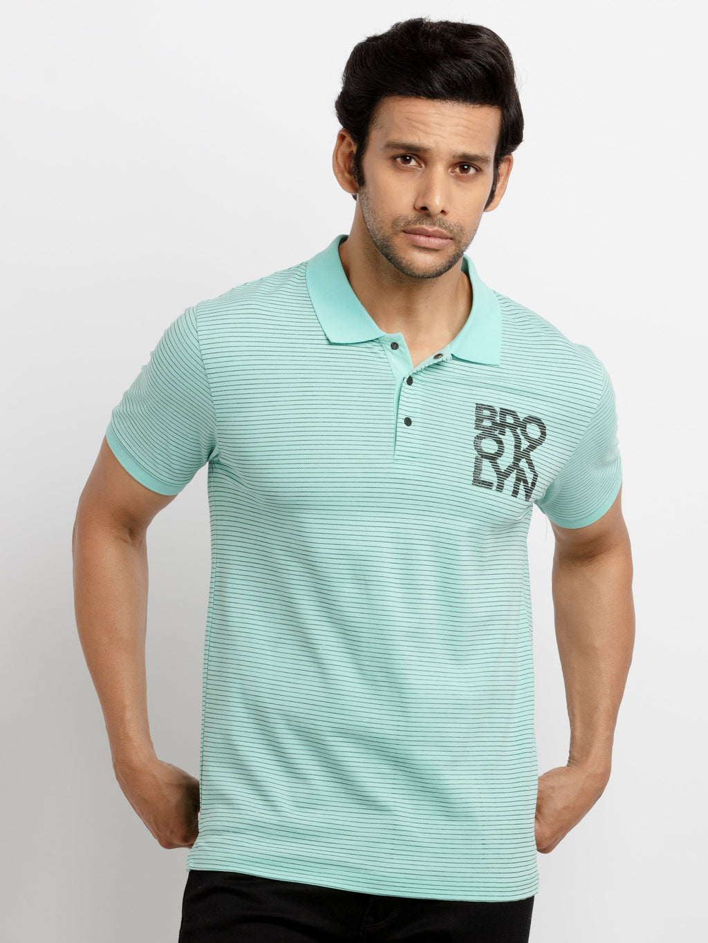 striped polo t shirt
