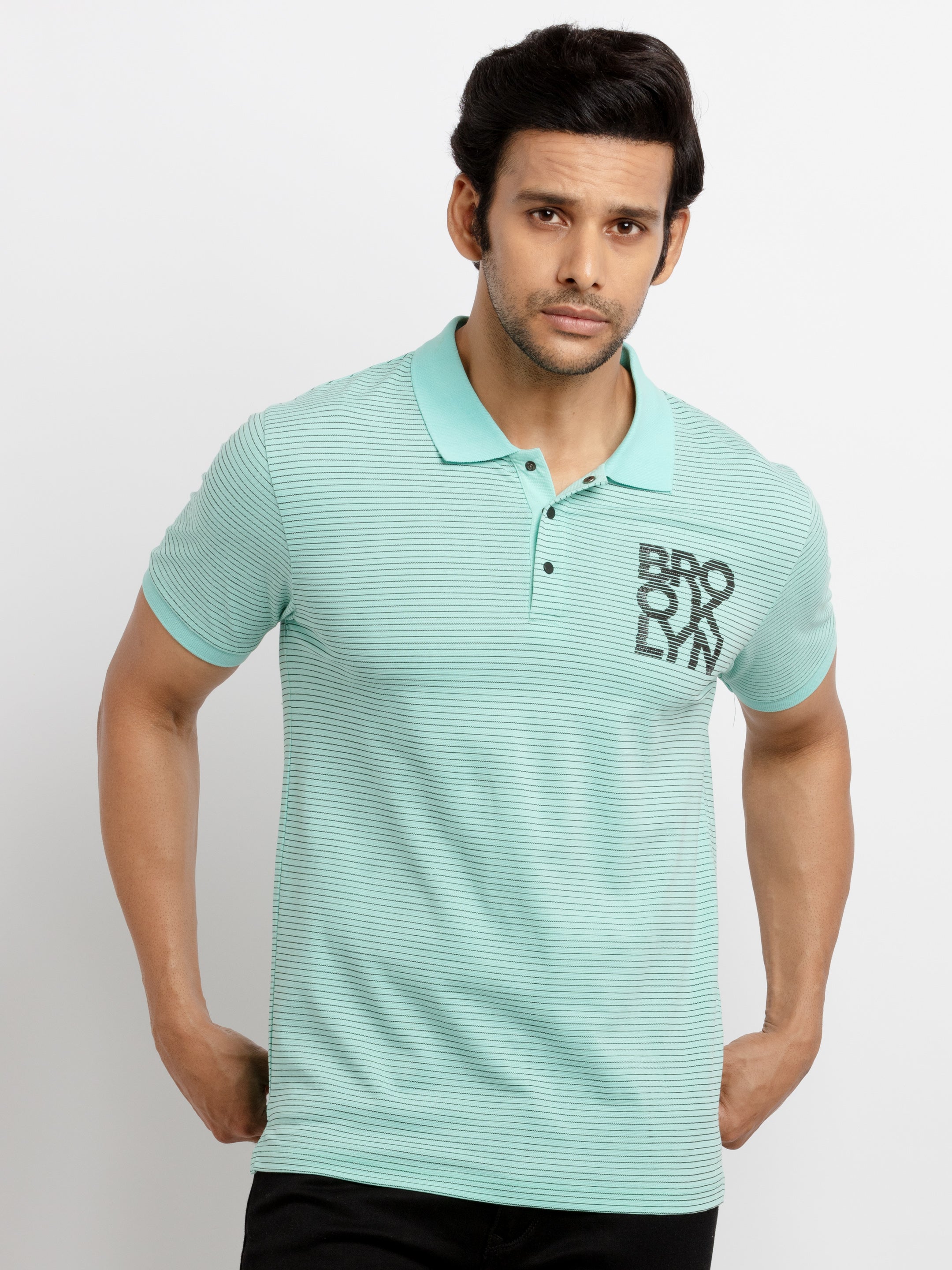 striped polo t shirt