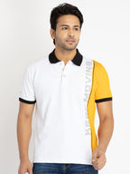 Printed polo t shirt