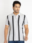 Striped polo t shirt