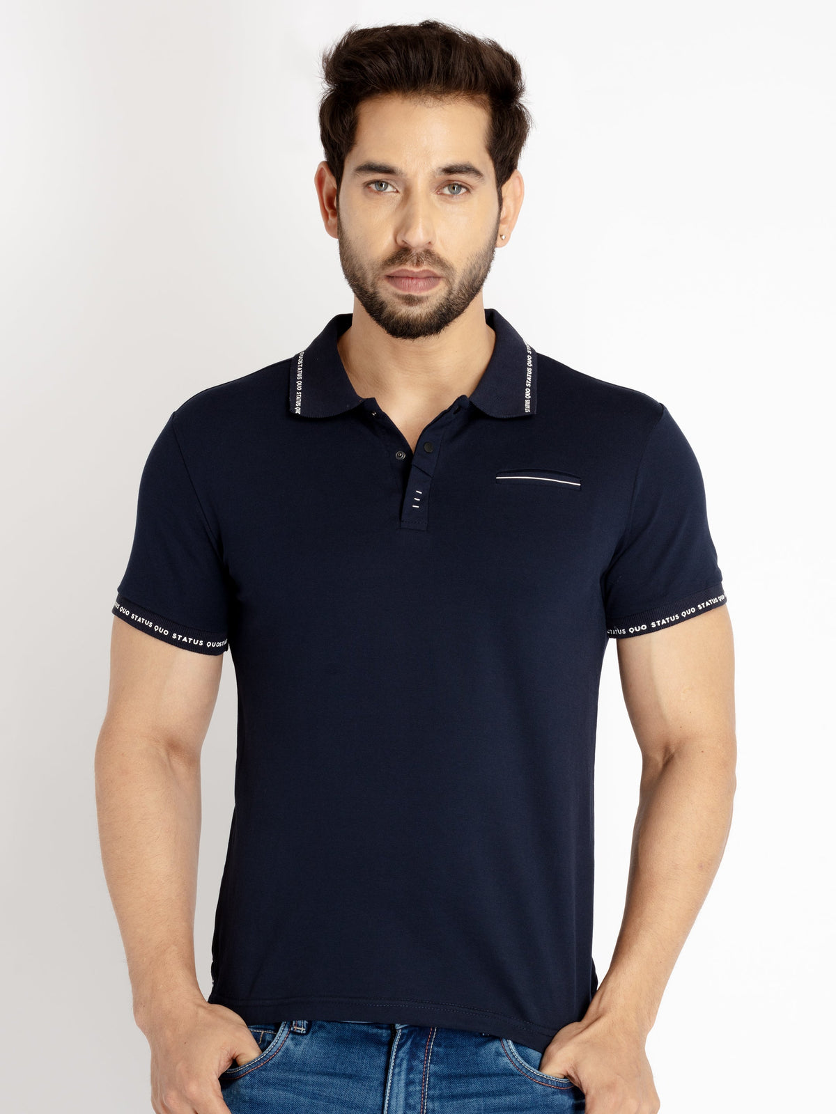 Solid polo t shirt