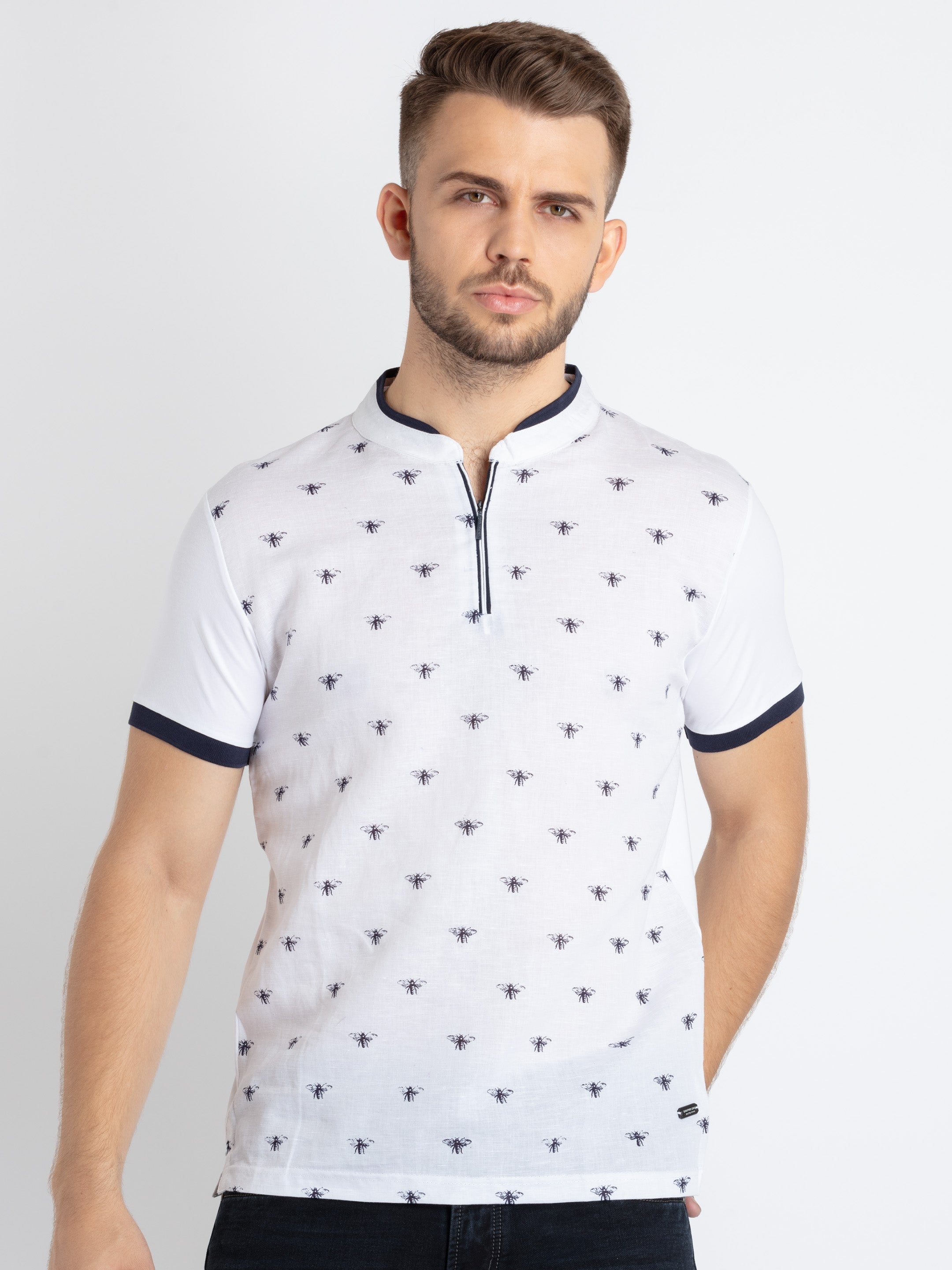 henley neck t shirt