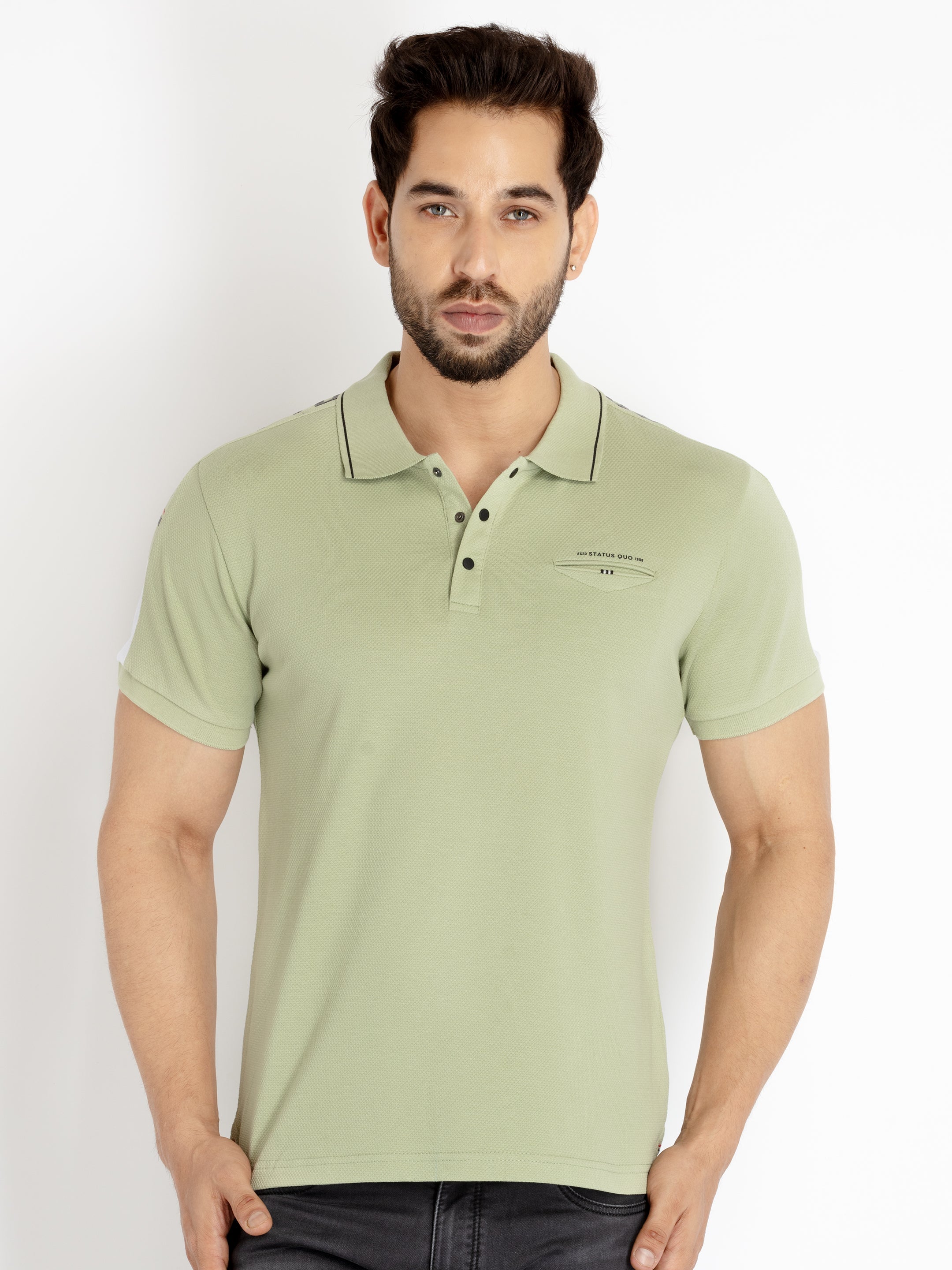 solid polo t shirt