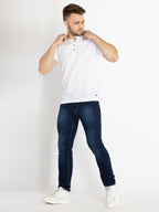 Mens Solid Henley Neck T-Shirt