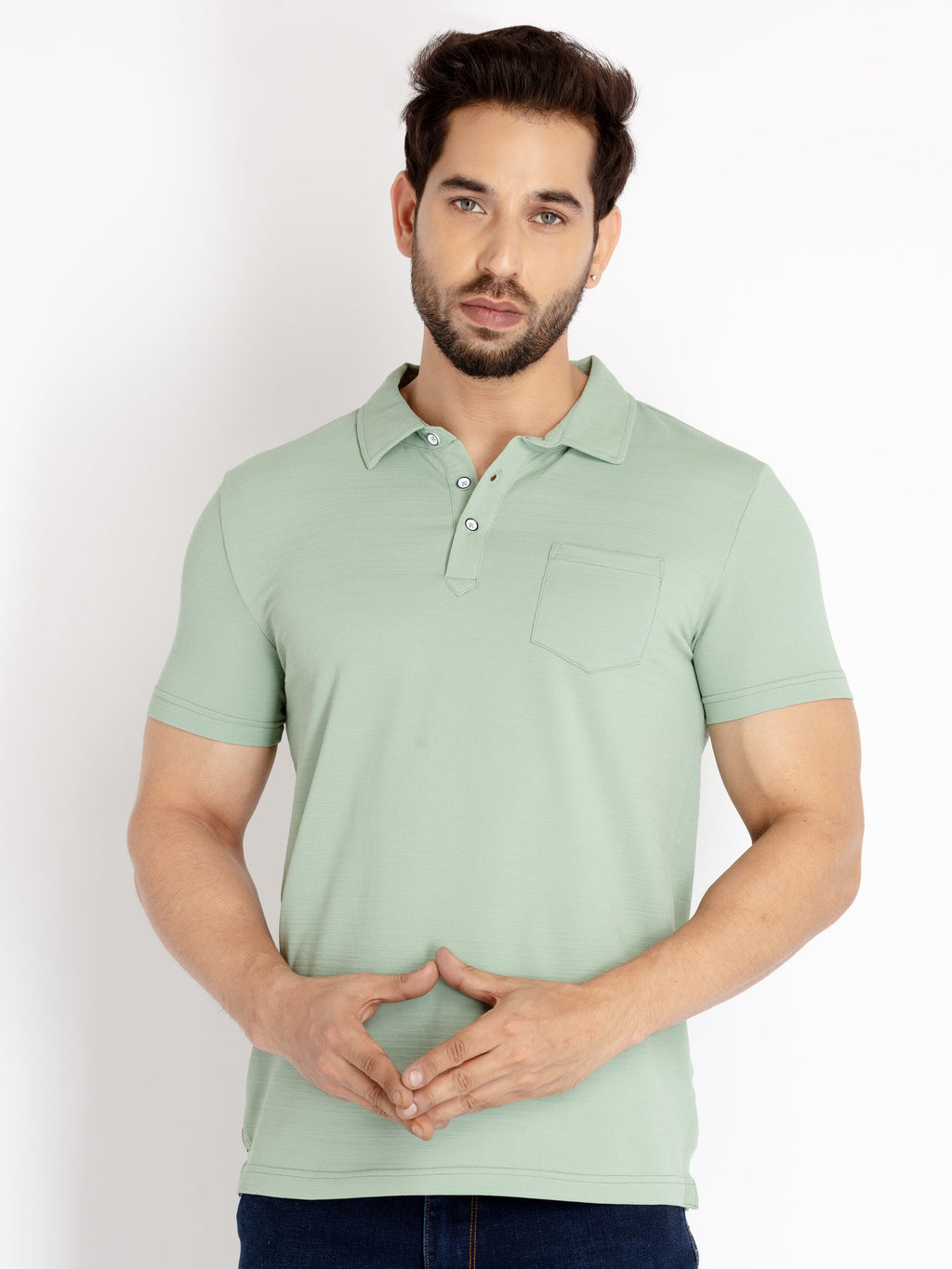 Solid polo t shirt
