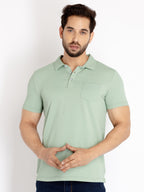 Solid polo t shirt