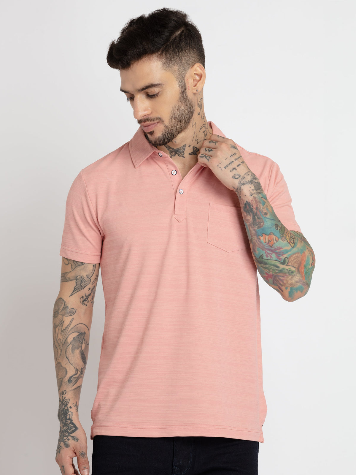 solid polo t shirt