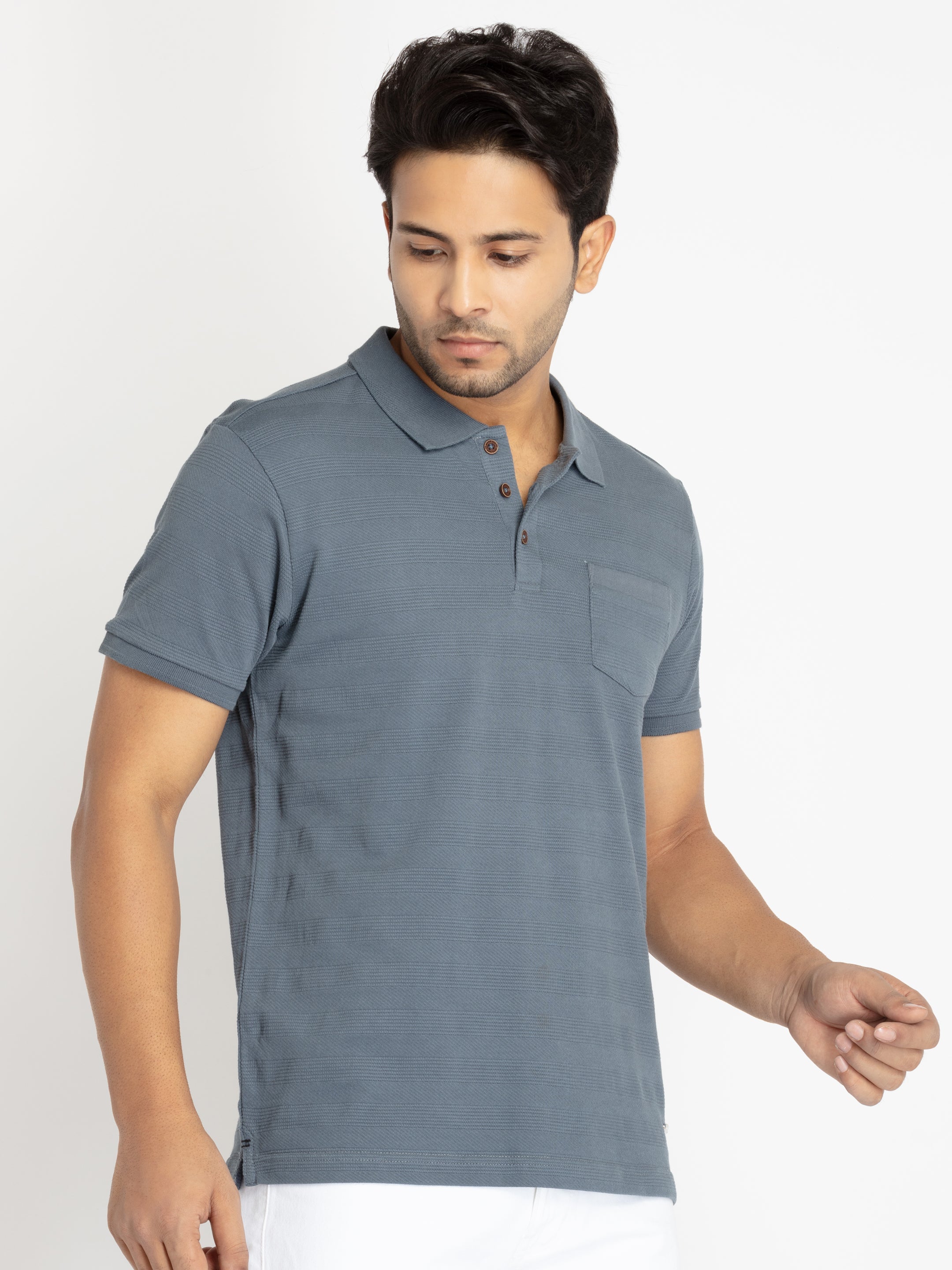 Mens Solid Polo T-Shirt
