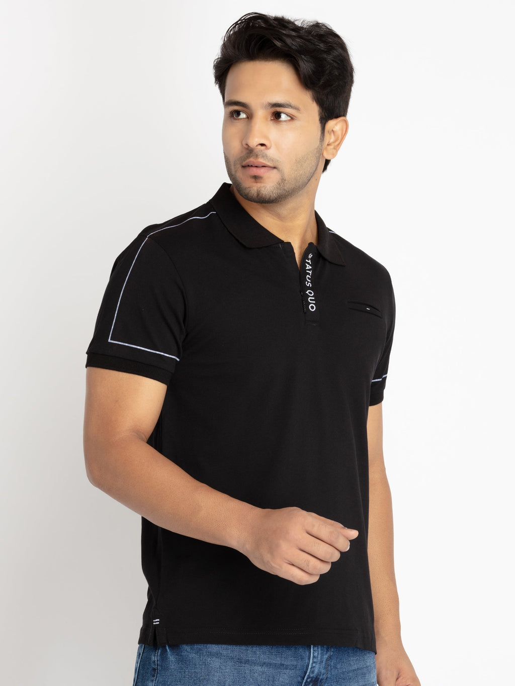 Mens Printed Polo T-Shirt