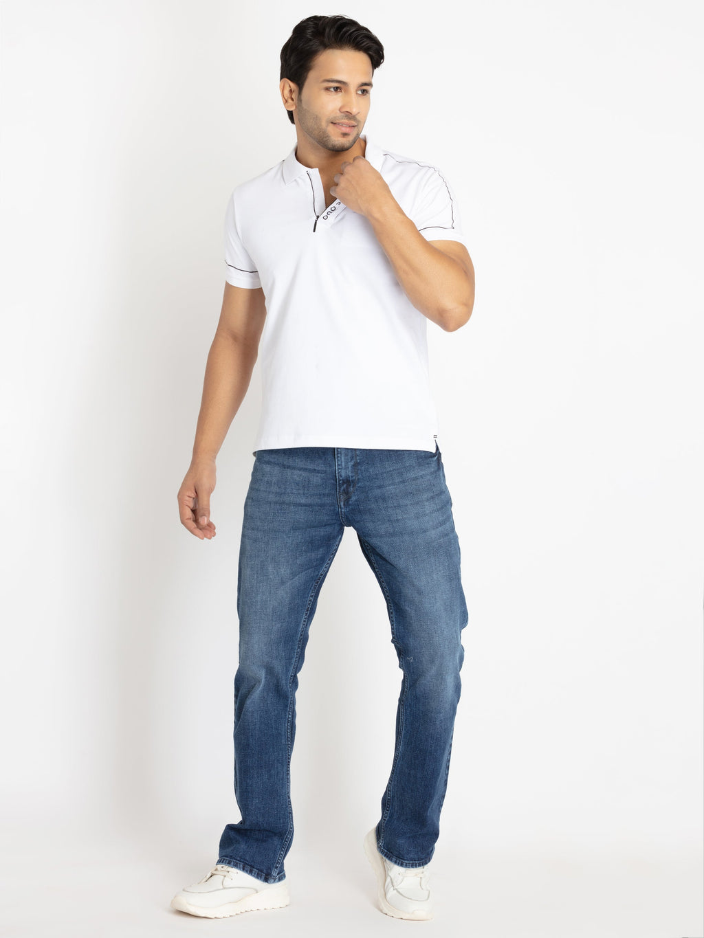 Mens Printed Polo T-Shirt
