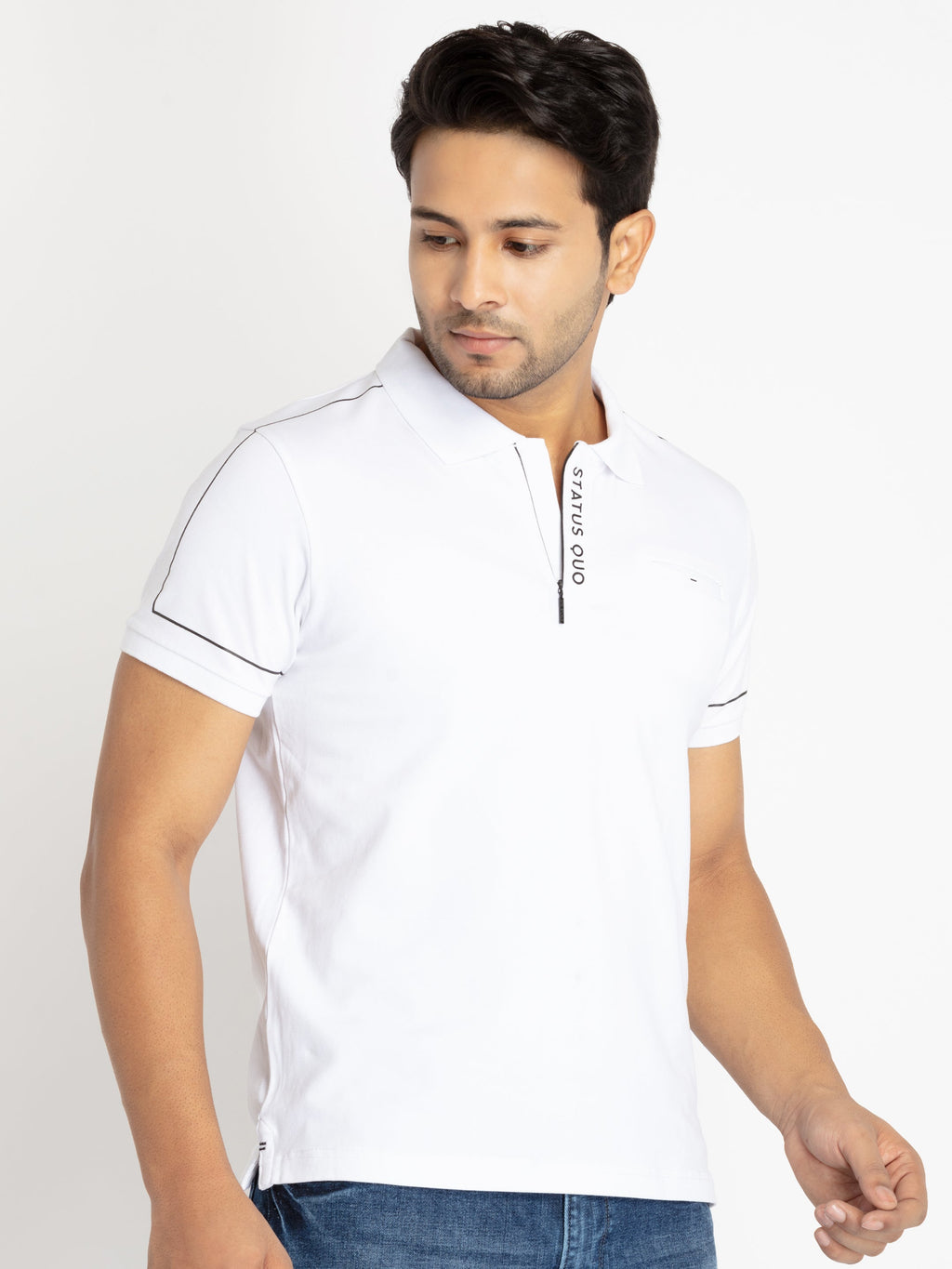 Mens Printed Polo T-Shirt