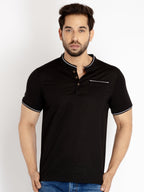 henley neck t shirt